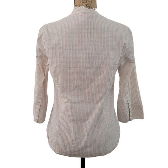 Lilly Pulitzer Colorful Pinstripe Button Up Blouse, Size 6 - Picture 3 of 13